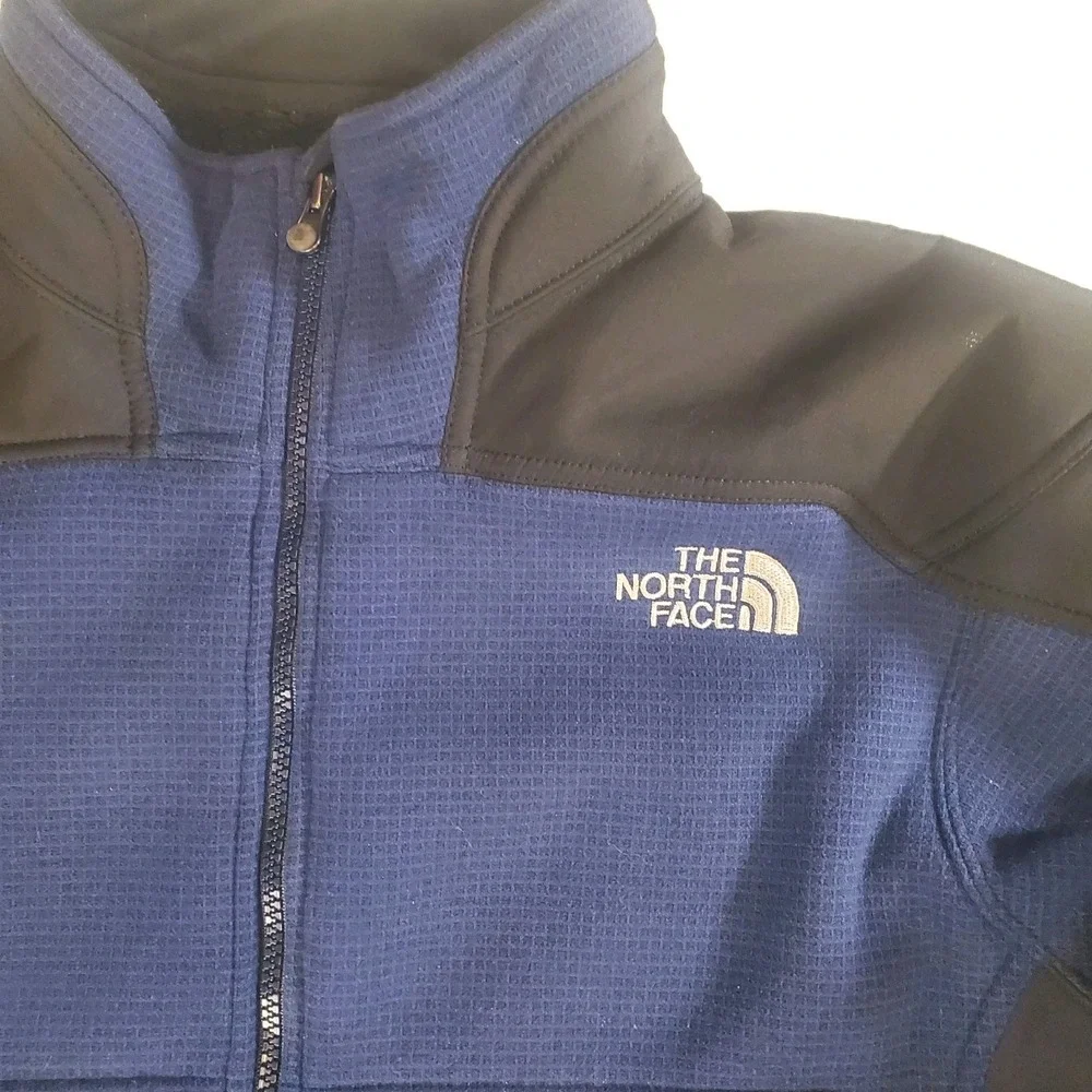THE NORTH FACE WINDWALL MENS Large KNIT Polartec FLEECE SOFT SHELL‎ Full Zip